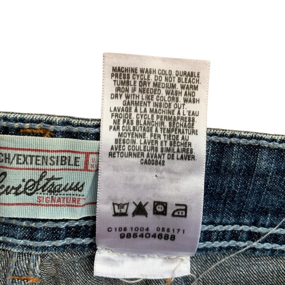 Levi STRAUSS SIGNATURE 90s VIBE DENIM WOMENS JEANS SIZE 8 - Picture 2 of 10